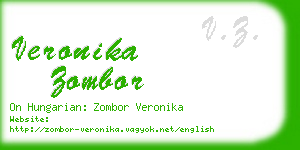 veronika zombor business card